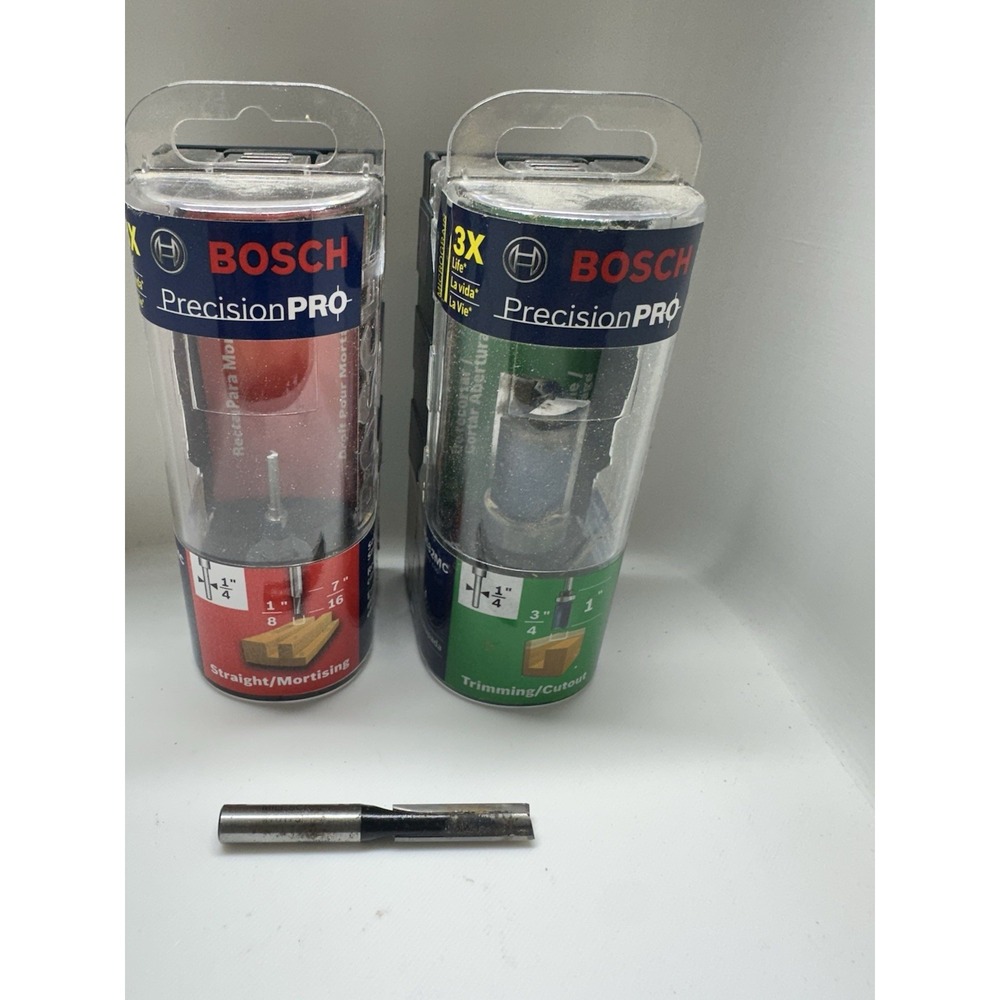 Bosch 85213MC 1/8 In. Solid Carbide Double Flute Straight Router Bit